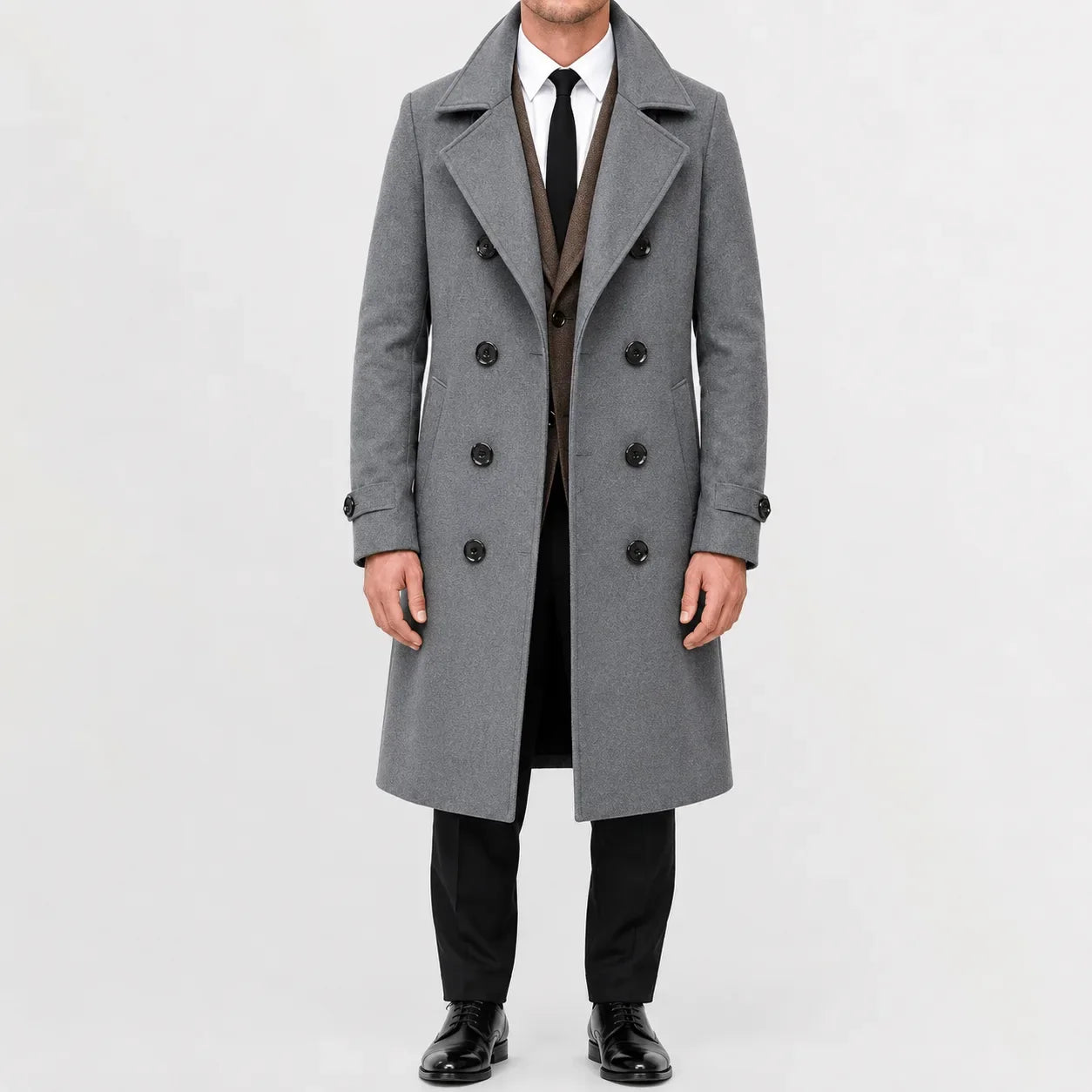 Trenchcoat met double-breasted sluiting