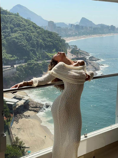 MARISOL | Off Shoulder Maxi-Jurk