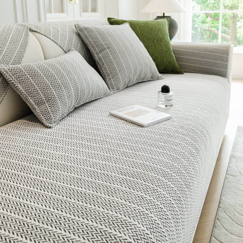 Chenille Sofa Cover - Anti-Scratch Pet-Friendly Couch Protector