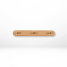 Space-Saving Wall Hooks with Brass Accents – Natural Wood Coat Hooks for Wall, Ideal for Coats, Towels, Bags, and Keys 6