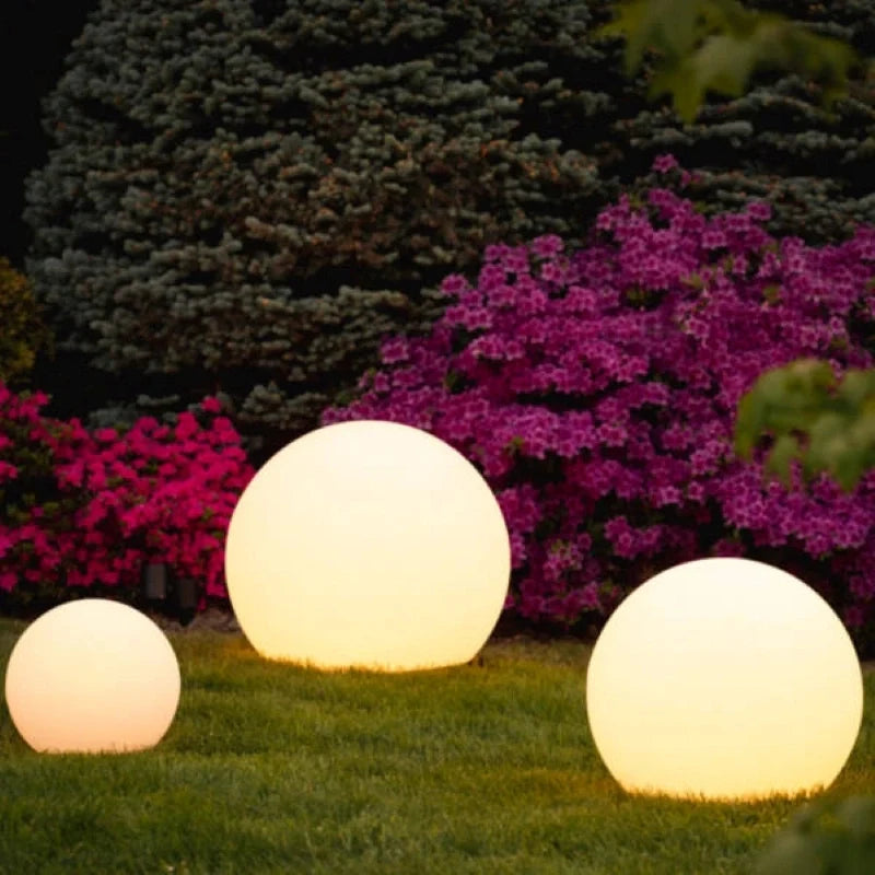 Spherical Outdoor Garden Light with Remote Control - 16 Colours, Weather-Resistant