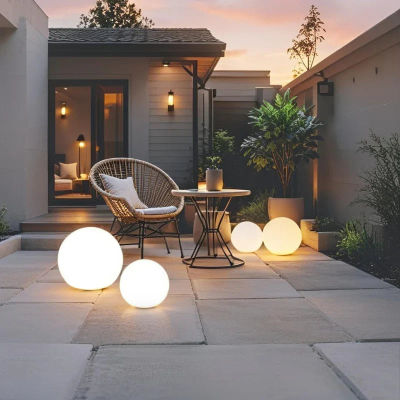 Spherical Outdoor Garden Light with Remote Control - 16 Colours, Weather-Resistant