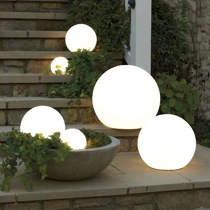 Spherical Outdoor Garden Light with Remote Control - 16 Colours, Weather-Resistant