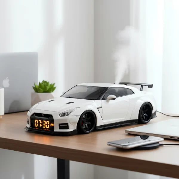 Sports Car Alarm Clock – LED Display with Light and Sound Effects 1