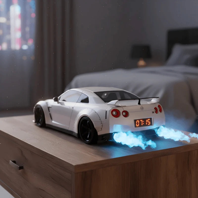 Sports Car Alarm Clock – LED Display with Light and Sound Effects 8