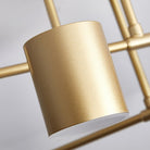 Ceiling Light with Crossed Arms and Cylindrical Heads, Sputnik Style
