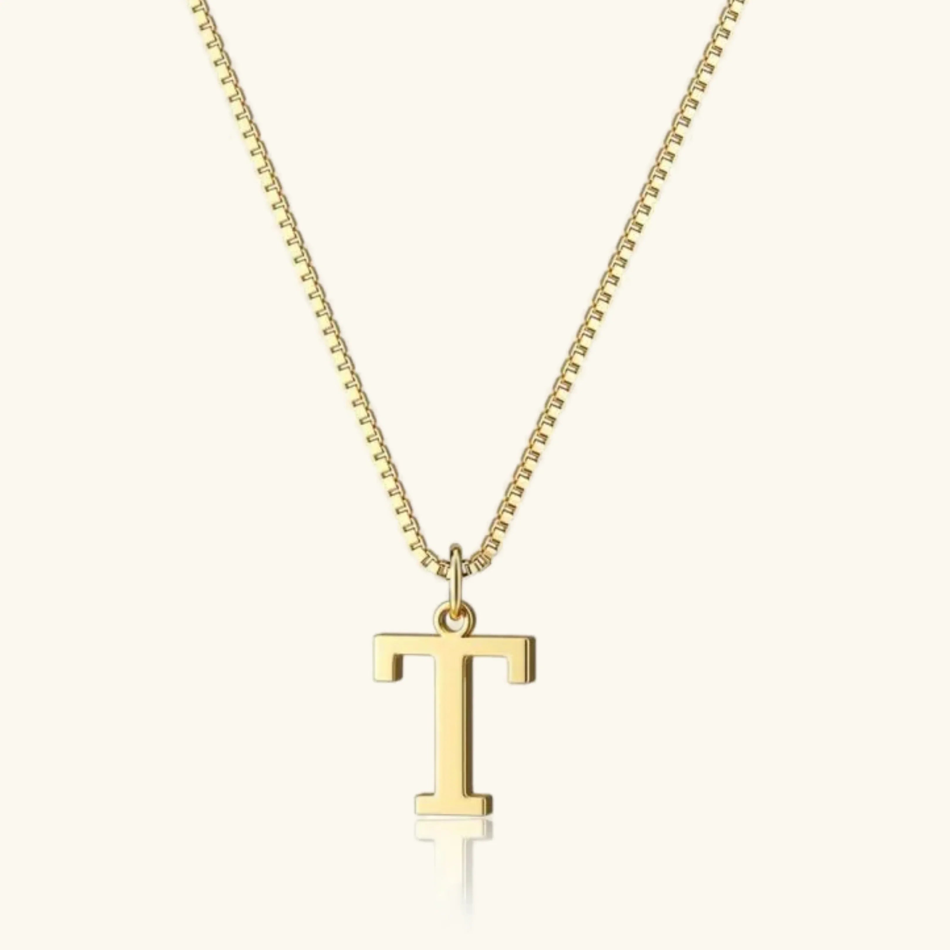 Women's Initial Pendant Necklace - Gold-Tone Letter Charm