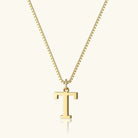 Women's Initial Pendant Necklace - Gold-Tone Letter Charm