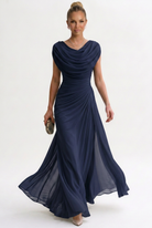 Women's Maxi Dress Sleeveless Round Neck Polyester