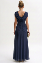 Women's Maxi Dress Sleeveless Round Neck Polyester