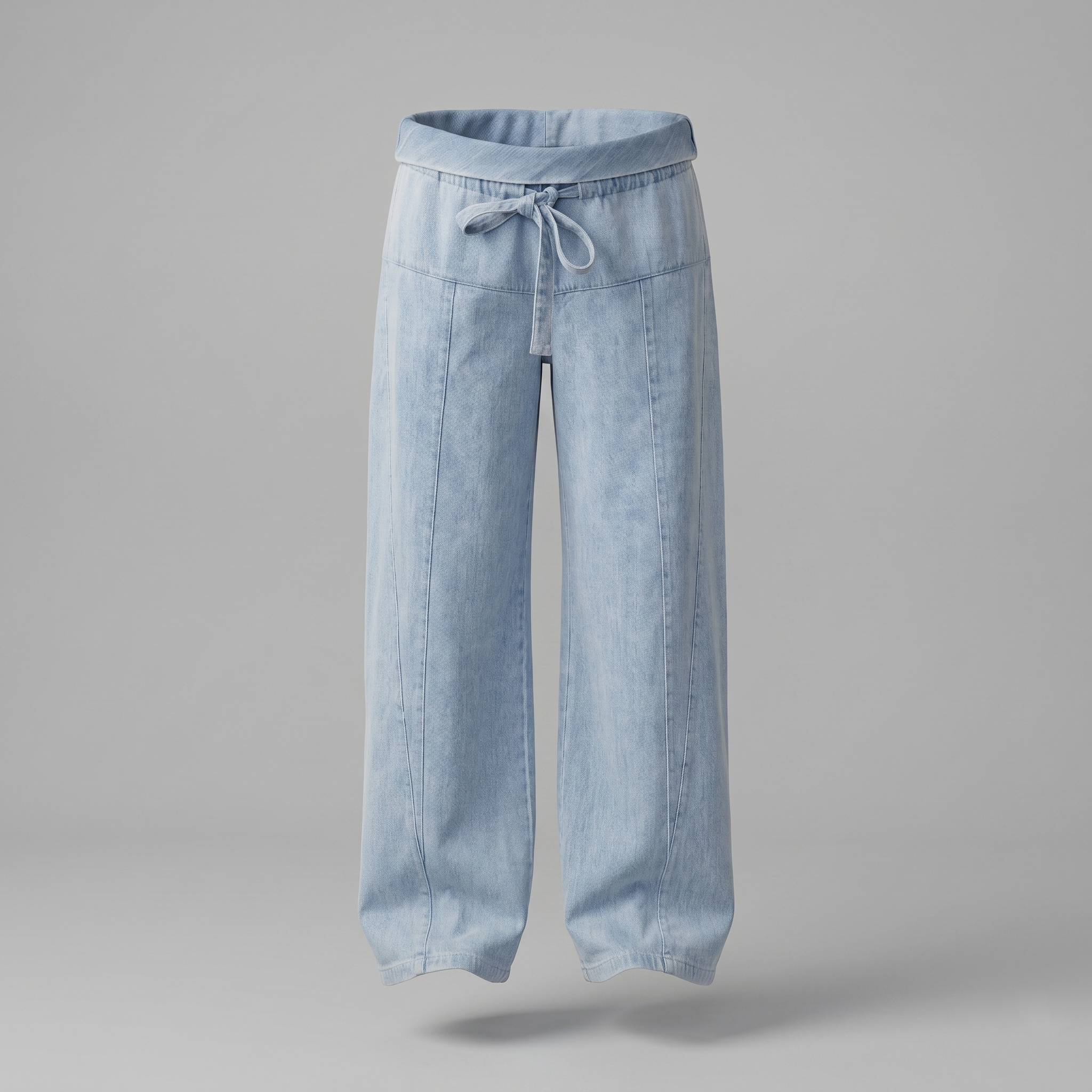 Women's Maternity Jeans Wide Leg with Adjustable Waistband