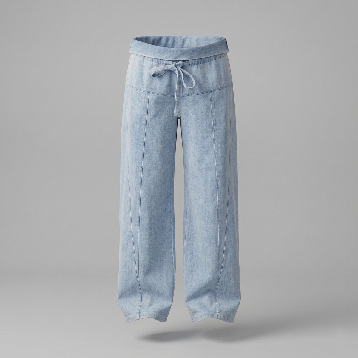 Women's Maternity Jeans Wide Leg with Adjustable Waistband