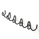 Wrought Iron Wall Coat Hooks – Wave Design Rack for Hallway and Bathroom