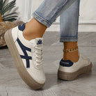 Women's Retro Sneakers with Comfort Sole - Casual Everyday Shoes