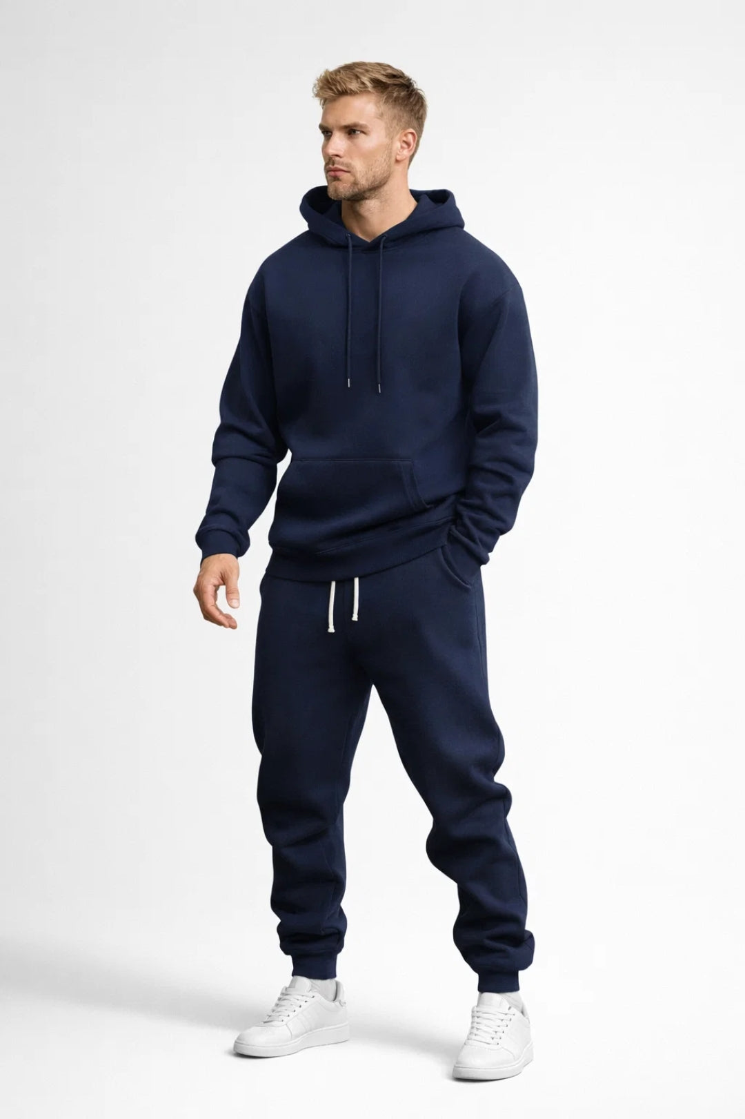 Men's Hooded Tracksuit Set - Relaxed Fit Loungewear