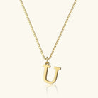 Women's Initial Pendant Necklace - Gold-Tone Letter Charm