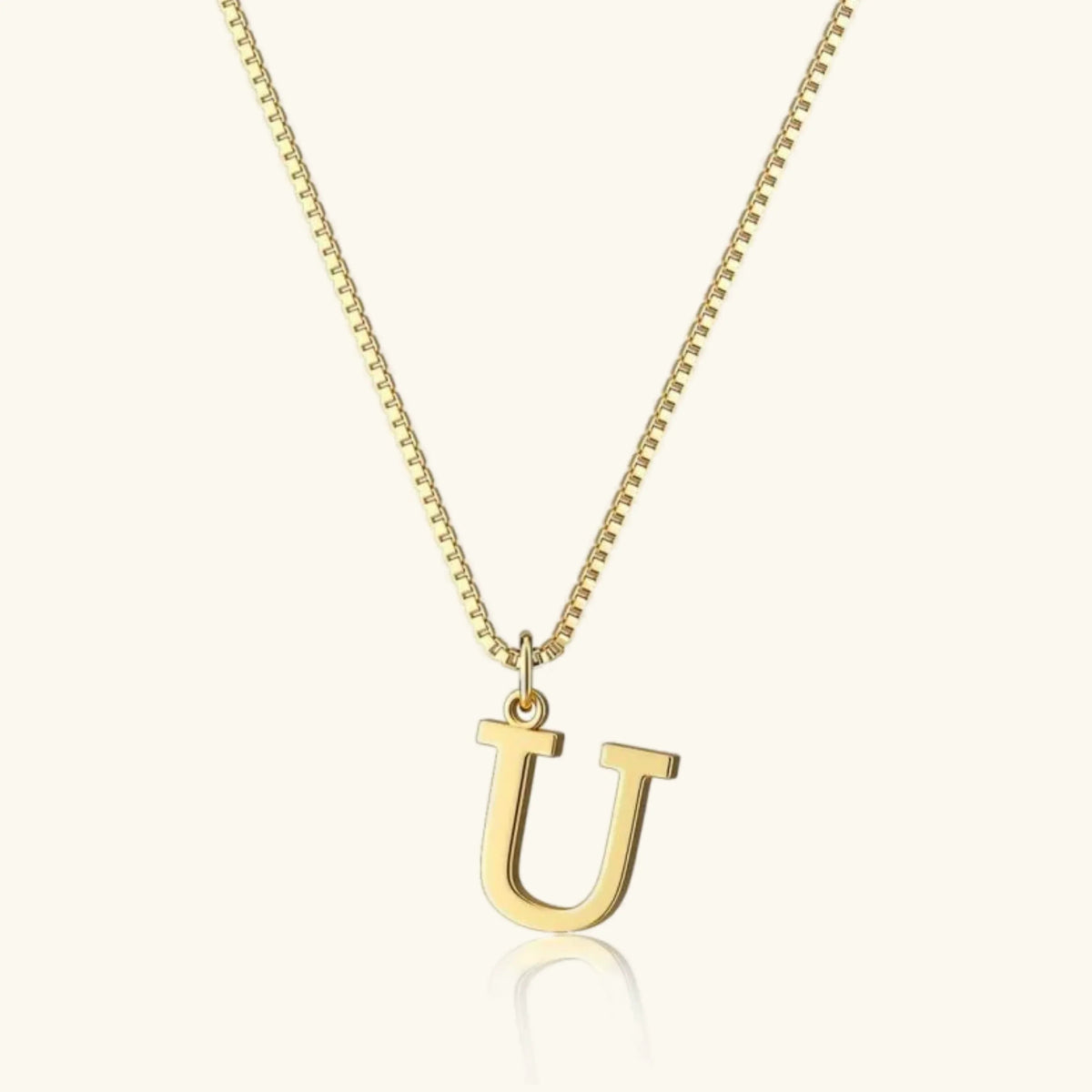 Women's Initial Pendant Necklace - Gold-Tone Letter Charm
