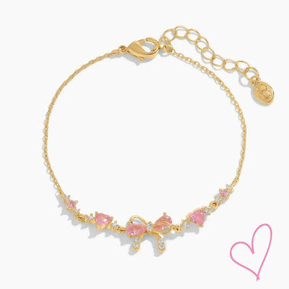 Dames armband met strikdesign en verstelbare pasvorm