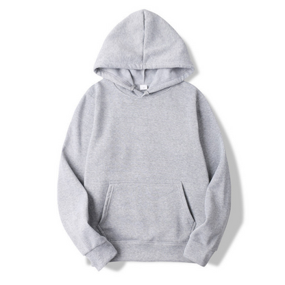 Dames Basic Hoodie met Capuchon – Casual Trui met Fleecevoering