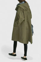 Women's Oversized Hooded Coat with Adjustable Hood