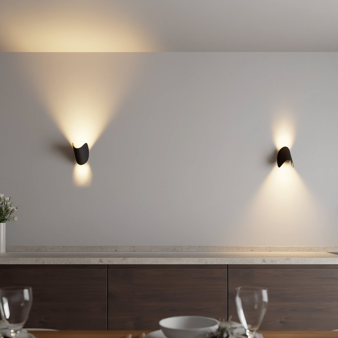 Up Down LED Wall Light for Living Room - Indoor Outdoor Aluminium