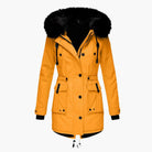 Women's Thick Parka Coat with Hood - Winter Jacket