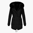 Women's Thick Parka Coat with Hood - Winter Jacket