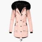 Women's Thick Parka Coat with Hood - Winter Jacket