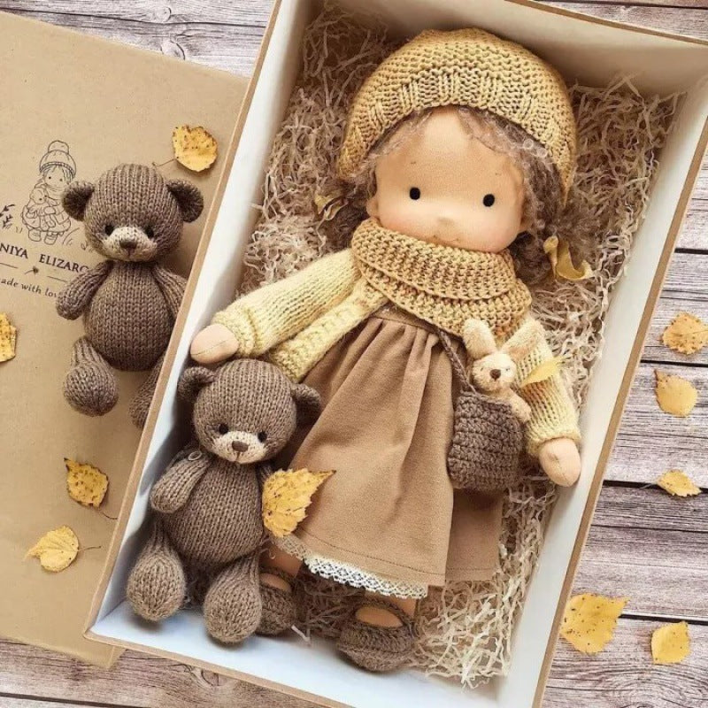 Handmade Waldorf Doll - Personalized Imaginative Play Toy for Kids 3+