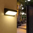 Black LED Wall Light with Motion Sensor – Weatherproof Outdoor Lighting for Garden, Porch & Path