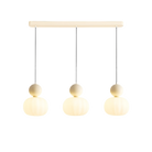 Art Deco Pendant Light - Acrylic Globe Shade Ceiling Lamp