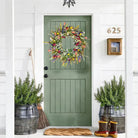Floral Door Wreath - Decorative Artificial Flower Wreath