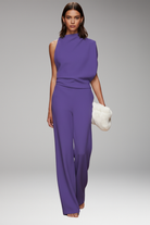 Women's Sleeveless Jumpsuit with Wide-Leg Trousers
