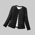 Women's Quilted Puffer Jacket Without Hood – Button Front