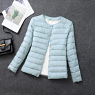 Women's Quilted Puffer Jacket Without Hood – Button Front