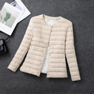Women's Quilted Puffer Jacket Without Hood – Button Front