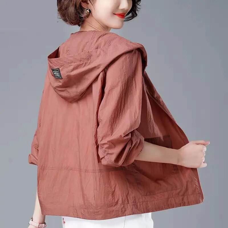 Women's Windproof Rain Jacket | With Hood 0