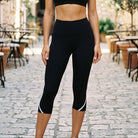 Women’s High Waisted Capri Leggings with Pocket-Women’s Activewear-Stilenza-Stilenza