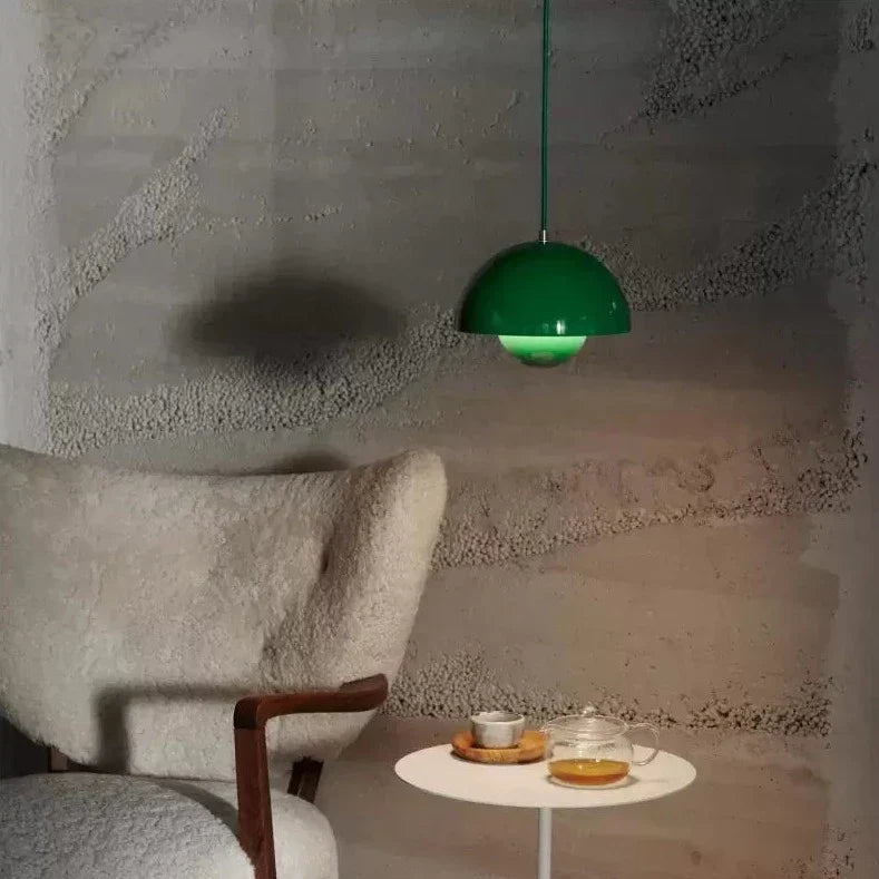 Nature-Inspired Ceiling Lamp – Iron, Adjustable Cord, Warm White Light