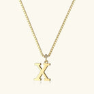 Women's Initial Pendant Necklace - Gold-Tone Letter Charm