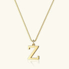 Women's Initial Pendant Necklace - Gold-Tone Letter Charm