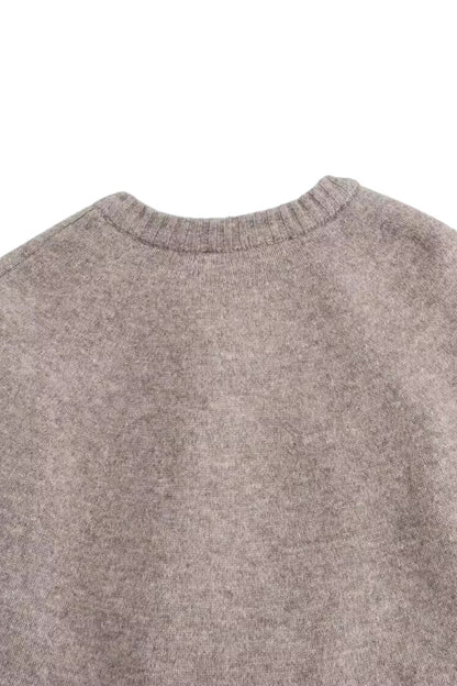 Aurora Poncho | Dames cape-vest met ronde hals en casual stijl