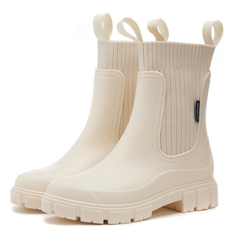 Women's Waterproof Rubber Boots with Non-Slip Sole