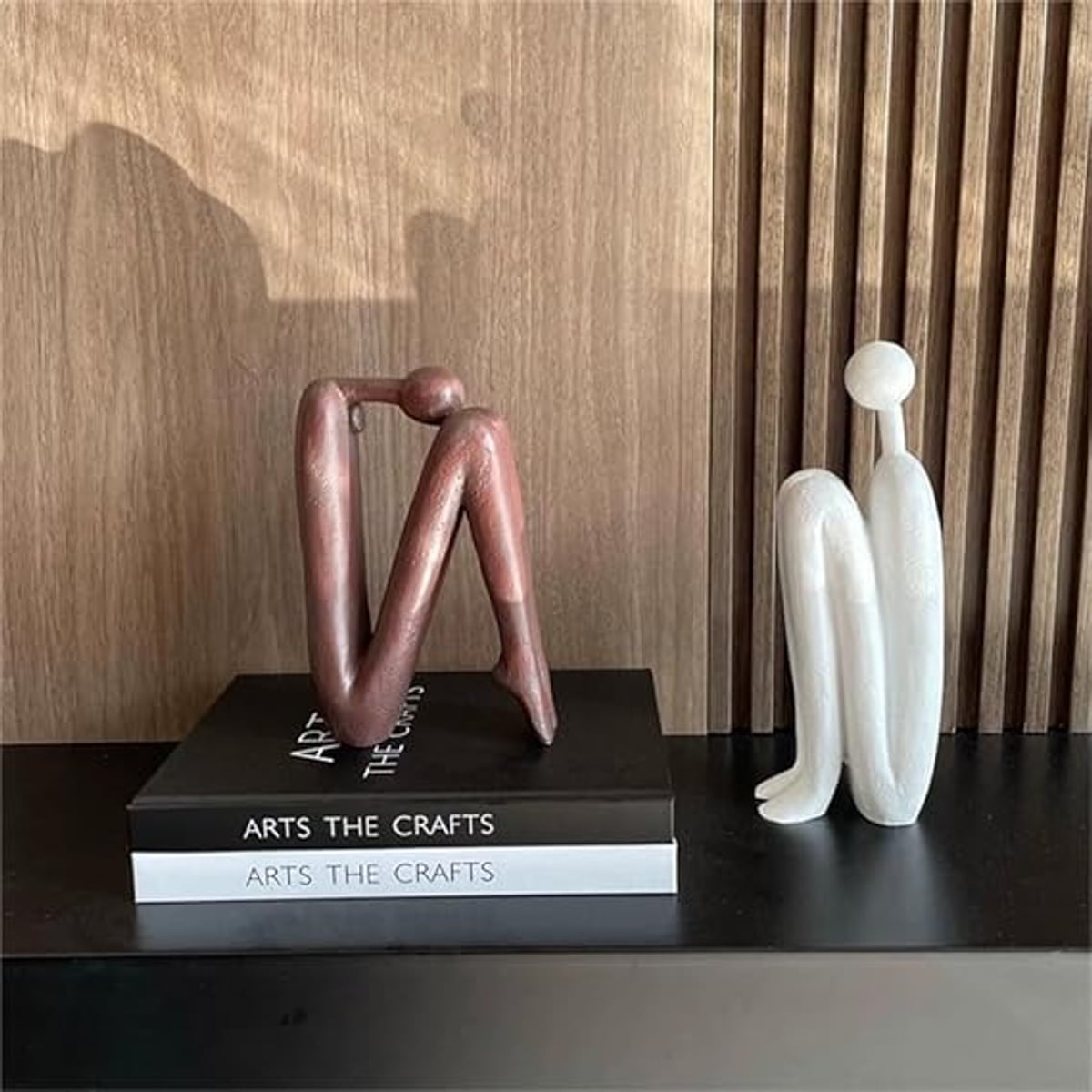 abstract figure bookends