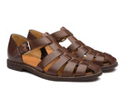 Men's Summer Sandals with Closed Toe and Adjustable Buckle