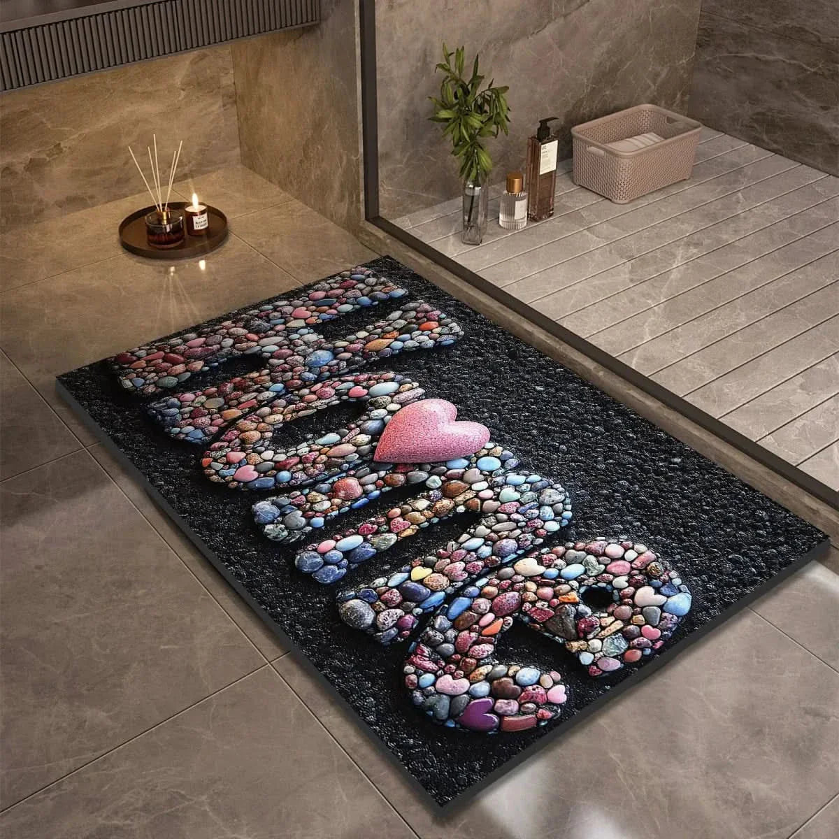 Non-Slip Diatomite Floor Mat – Quick-Drying Bath Mat for Bathroom & Kitchen