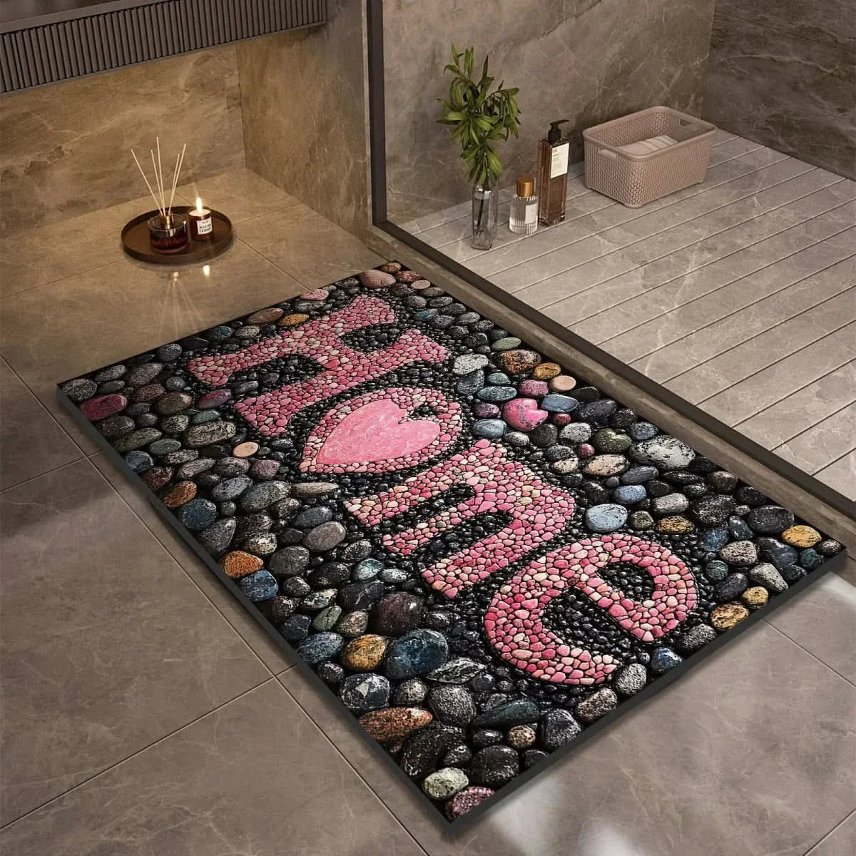 Non-Slip Diatomite Floor Mat – Quick-Drying Bath Mat for Bathroom & Kitchen