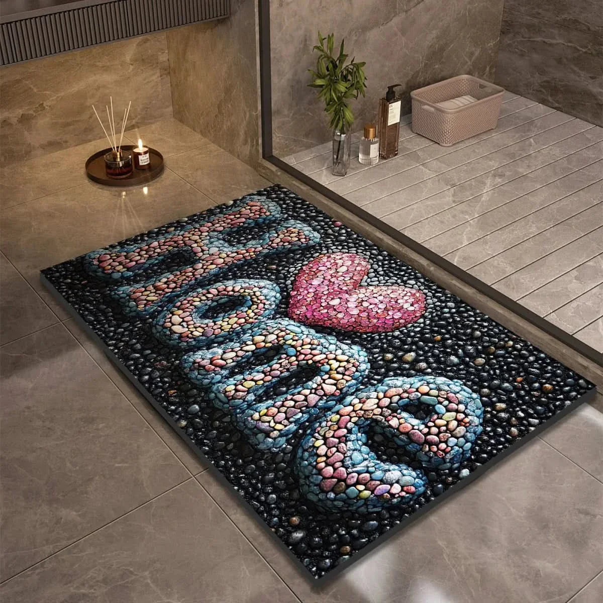 Non-Slip Diatomite Floor Mat – Quick-Drying Bath Mat for Bathroom & Kitchen