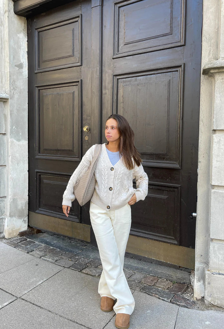 NOLA Everyday Bag | Trendy gevlochten Dames Tas van Vegan Leer met Ruime Indeling