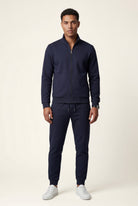 Black Black Zip-up Slim Tapered Track Suit Set - Men's suits - Photo 1